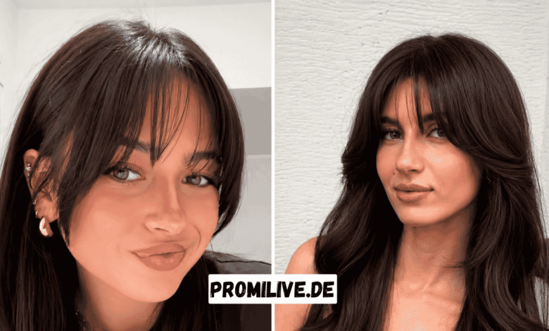 leichter pony lange haare